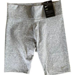 NWT Nike Sportswear Essential Women's High Waist Bike Shorts Gray Size UK 4-12